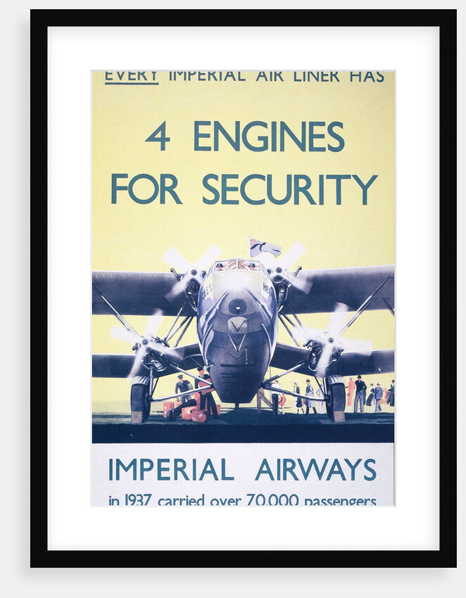 Imperial Airways: 4 engines for security. by Anonymous