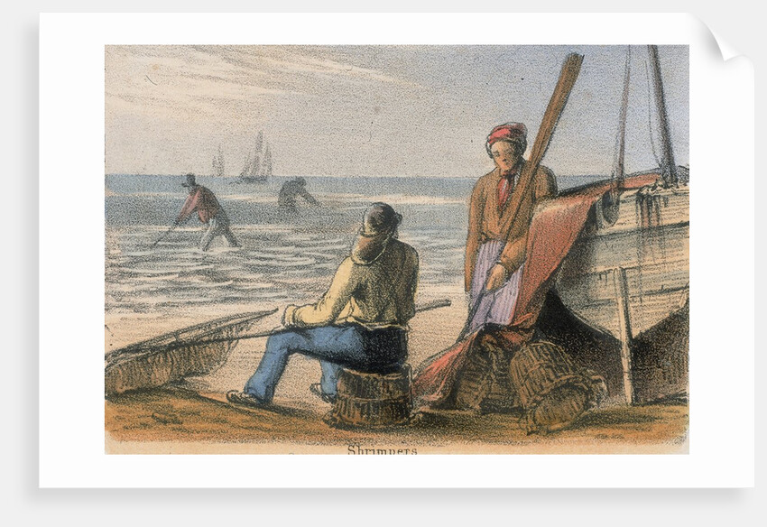 Shrimpers at work by Anonymous