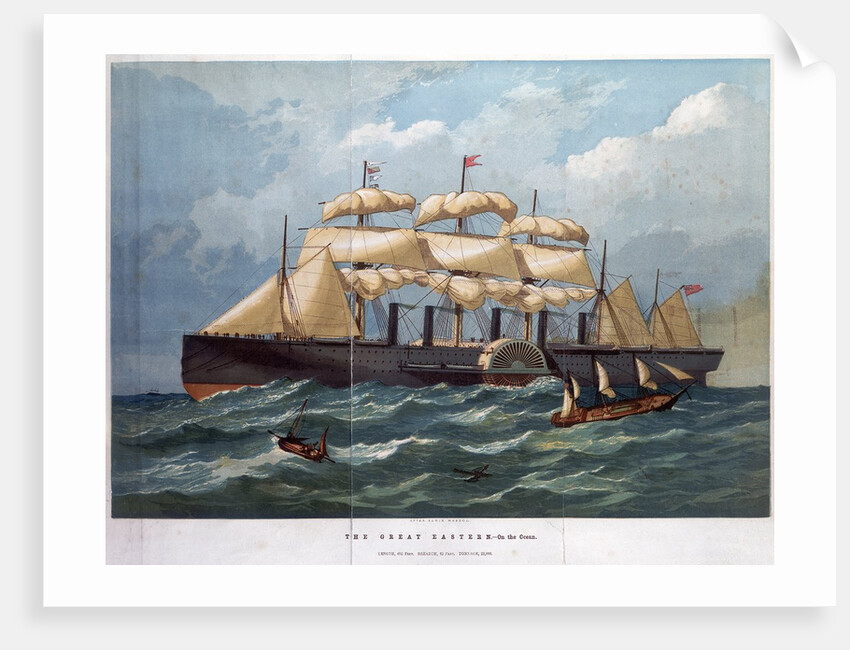 Great Eastern on the ocean by Anonymous