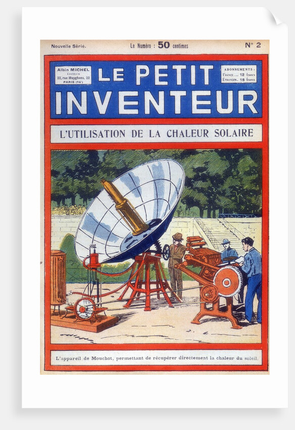 Abel Pifre's solar-powered printing press by Anonymous