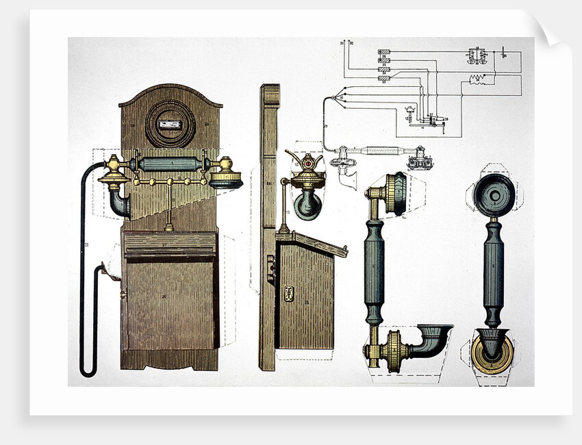 Wall mounted telephone by Anonymous