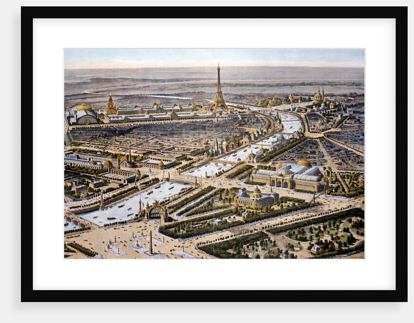 Bird's-eye view of the Paris Expositon of 1900 by Anonymous