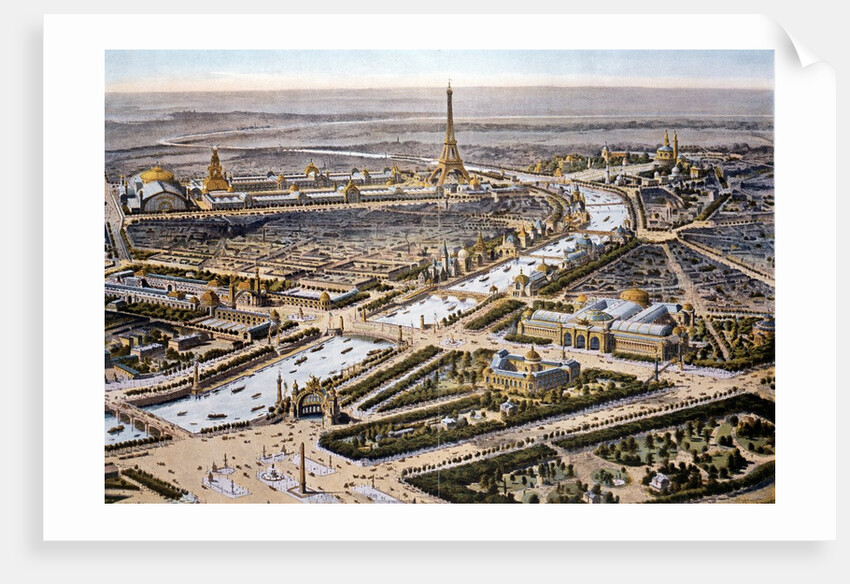 Bird's-eye view of the Paris Expositon of 1900 by Anonymous