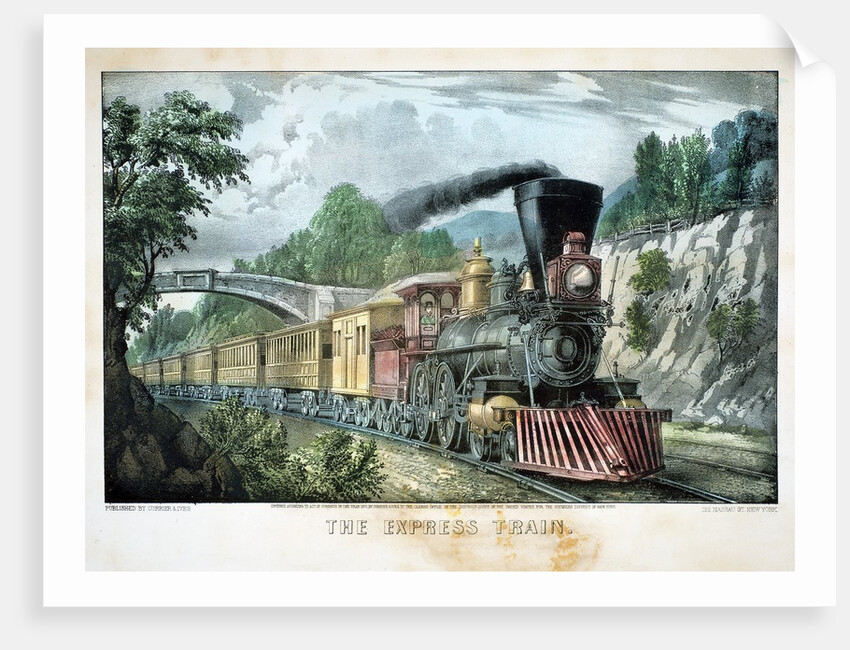 The Express Train by Currier & Ives