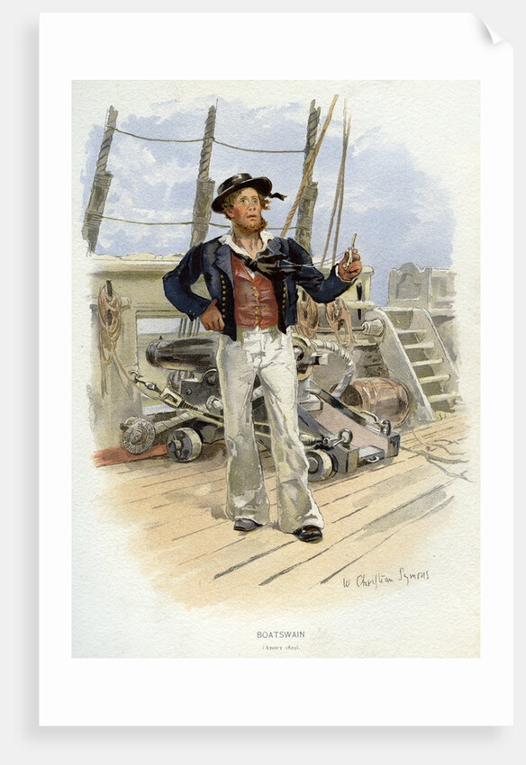 Royal Navy boatswain by Anonymous