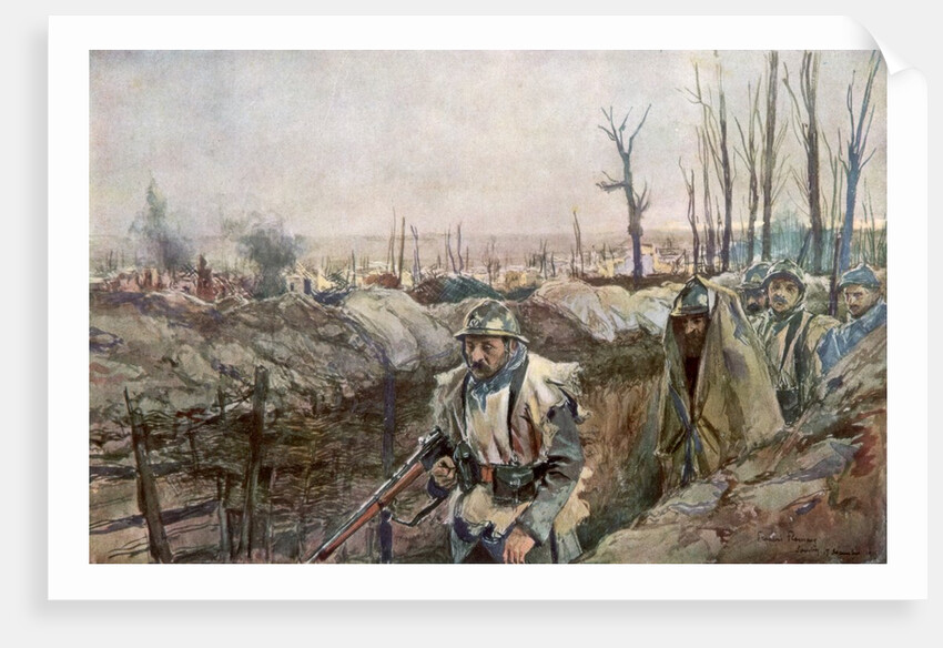 A French Trench in the Village of Souchez by Anonymous