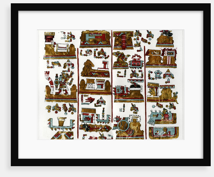 A page from the Codex Vindobonensis Mexicanus I by Anonymous