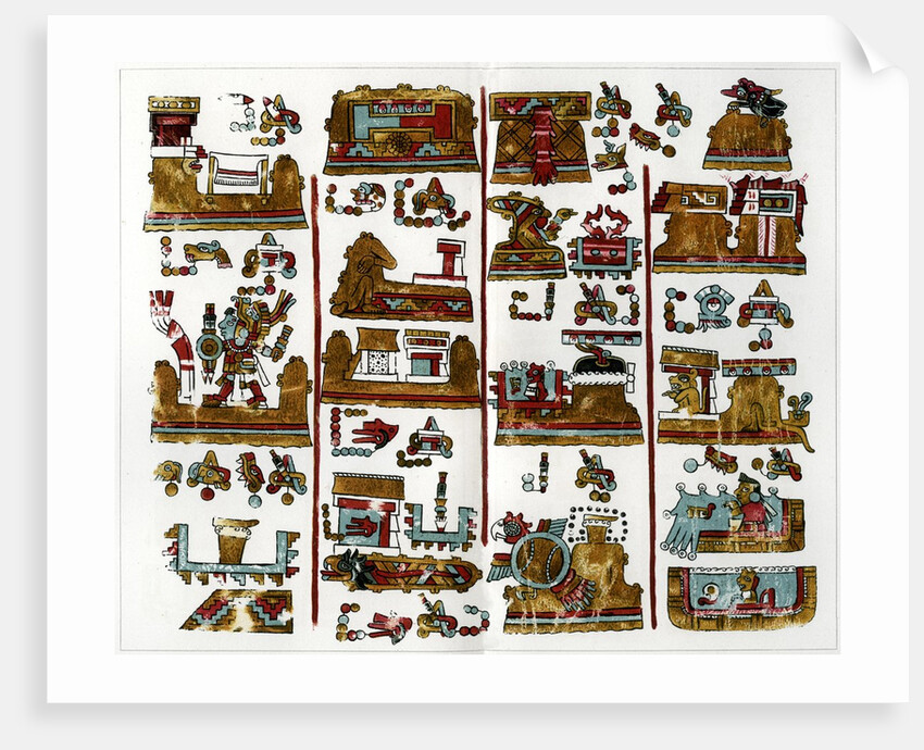 A page from the Codex Vindobonensis Mexicanus I by Anonymous