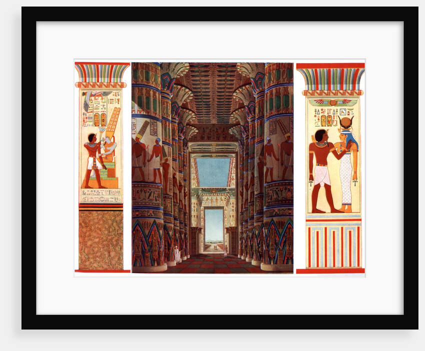 Hall of Columns in the Great Temple of Karnak by Anonymous