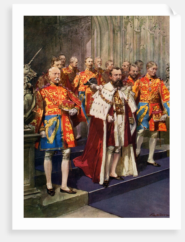 Coronation ceremony at Westminster Abbey by Anonymous