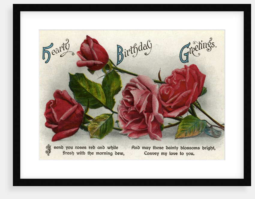 Birthday card by Anonymous