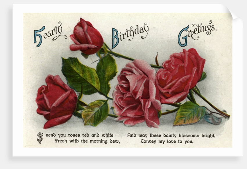 Birthday card by Anonymous