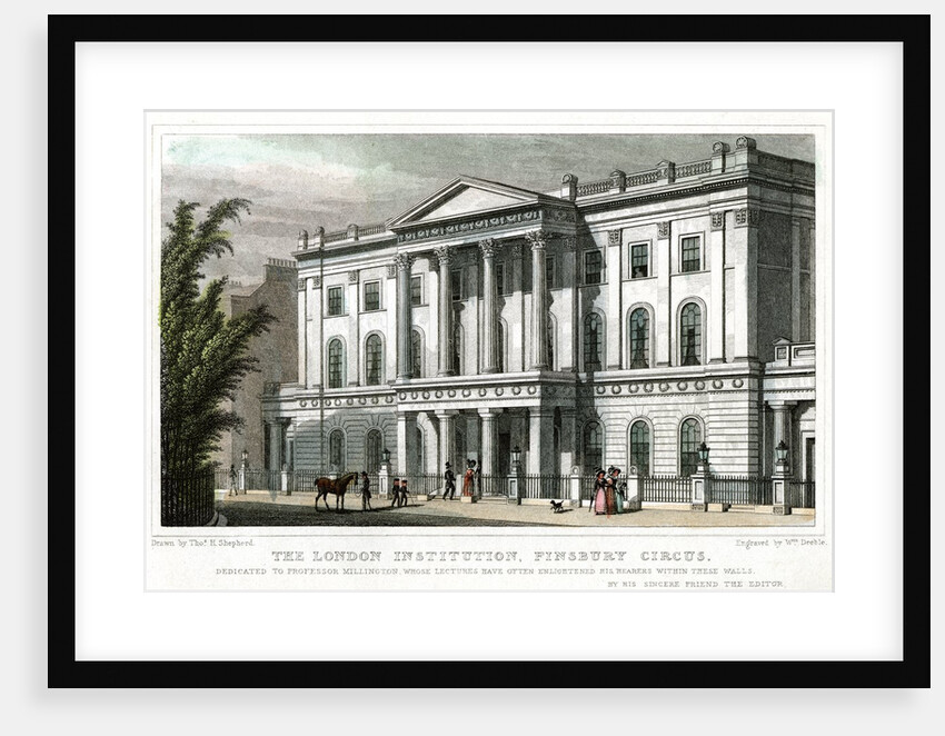 The London Institution in Finsbury Circus by Anonymous