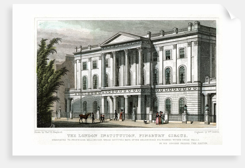 The London Institution in Finsbury Circus by Anonymous