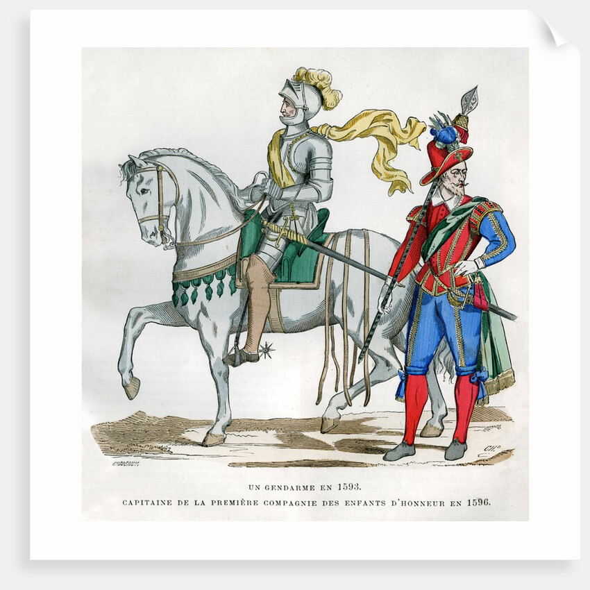 Gendarme, 1583, and captain of the 1st Company of the Enfants d'Honneur, 1596 by Anonymous