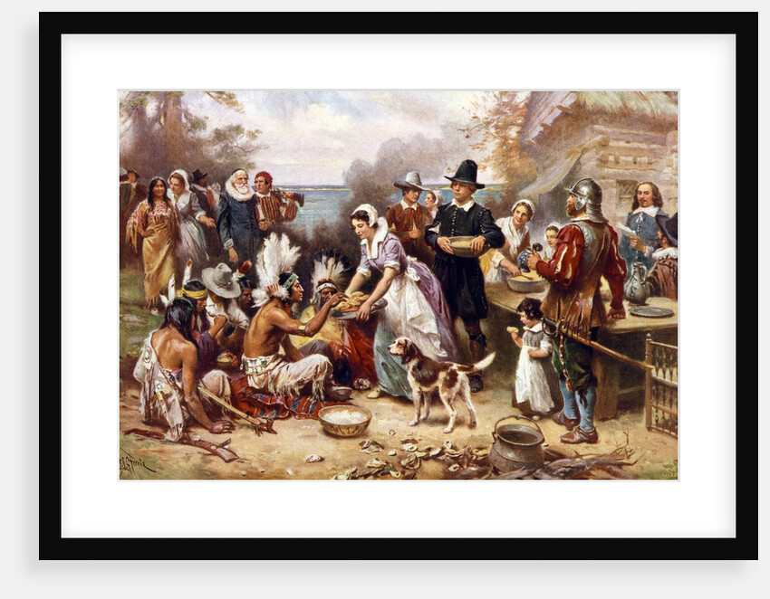 The First Thanksgiving 1621 by Anonymous