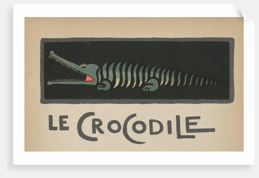 Crocodile with open mouth by Anonymous