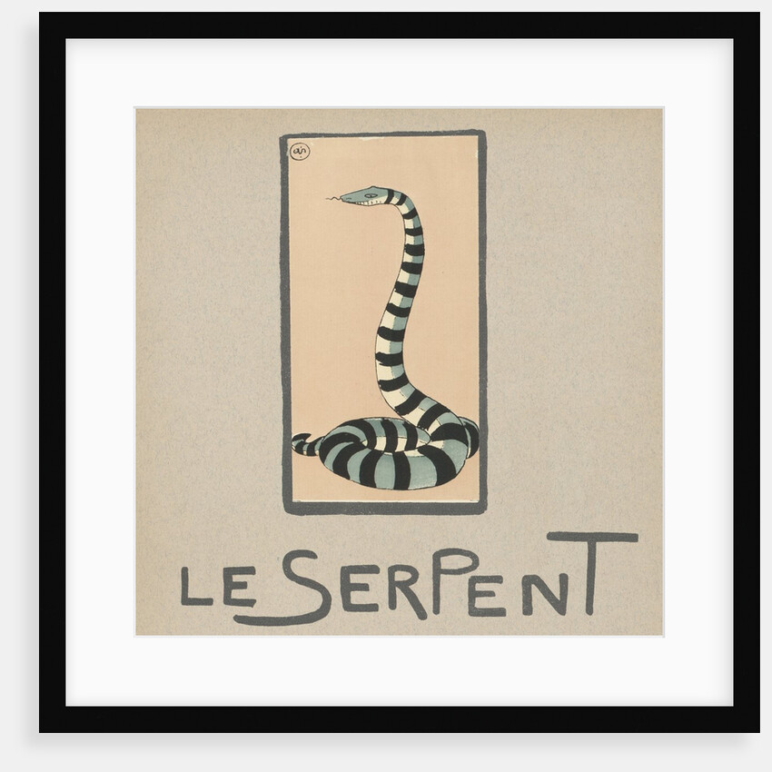 Striped snake by Anonymous