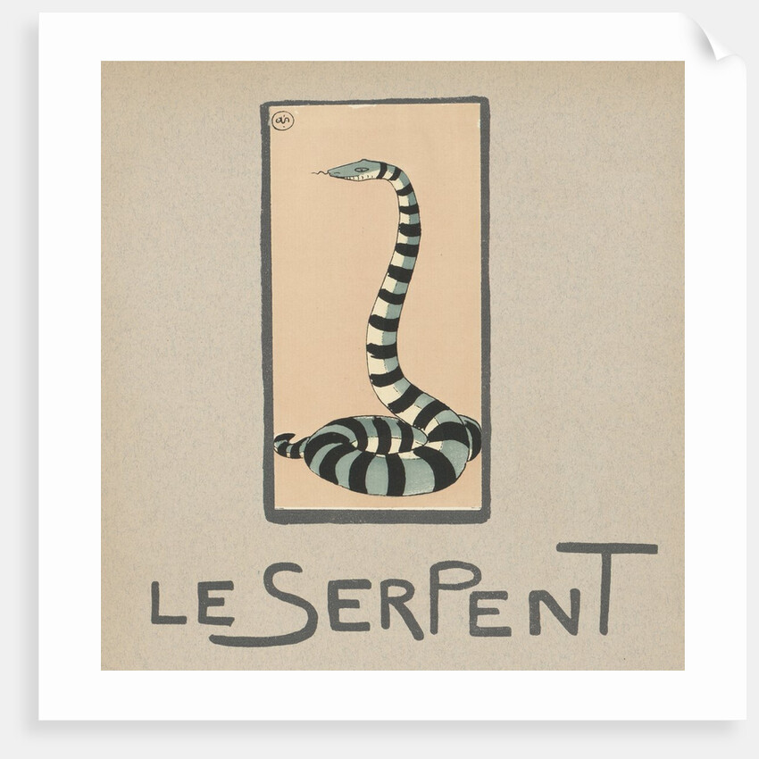 Striped snake by Anonymous
