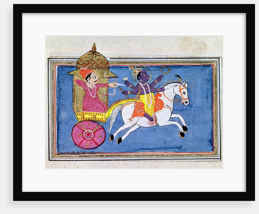 Arjuna and Krishna by Anonymous