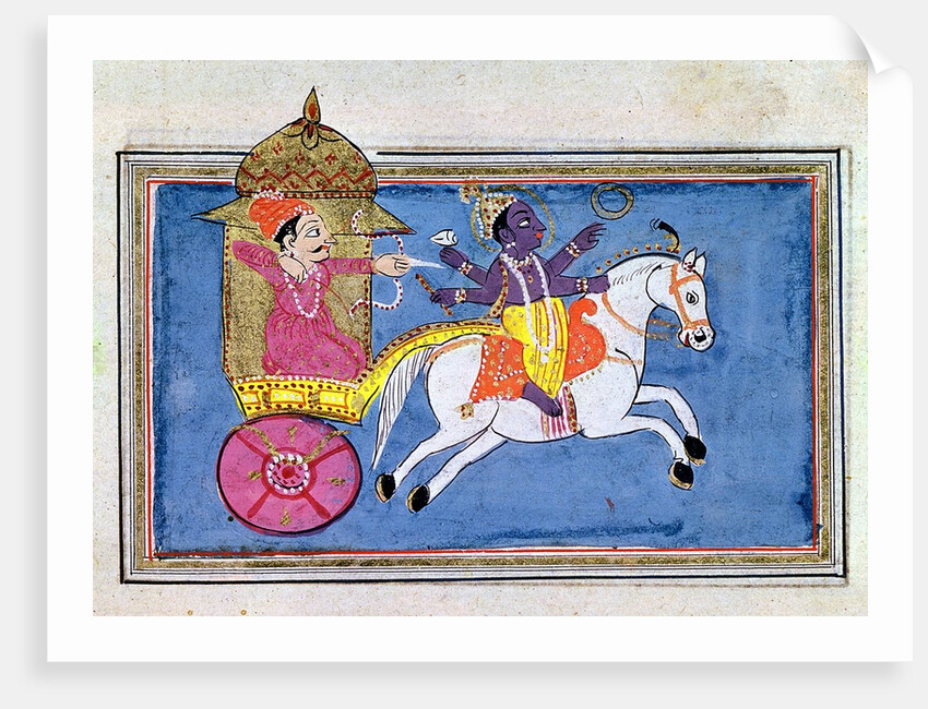 Arjuna and Krishna by Anonymous