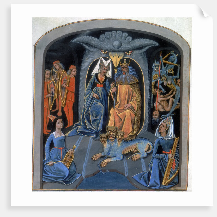 Pluto and Persephone enthroned by Anonymous