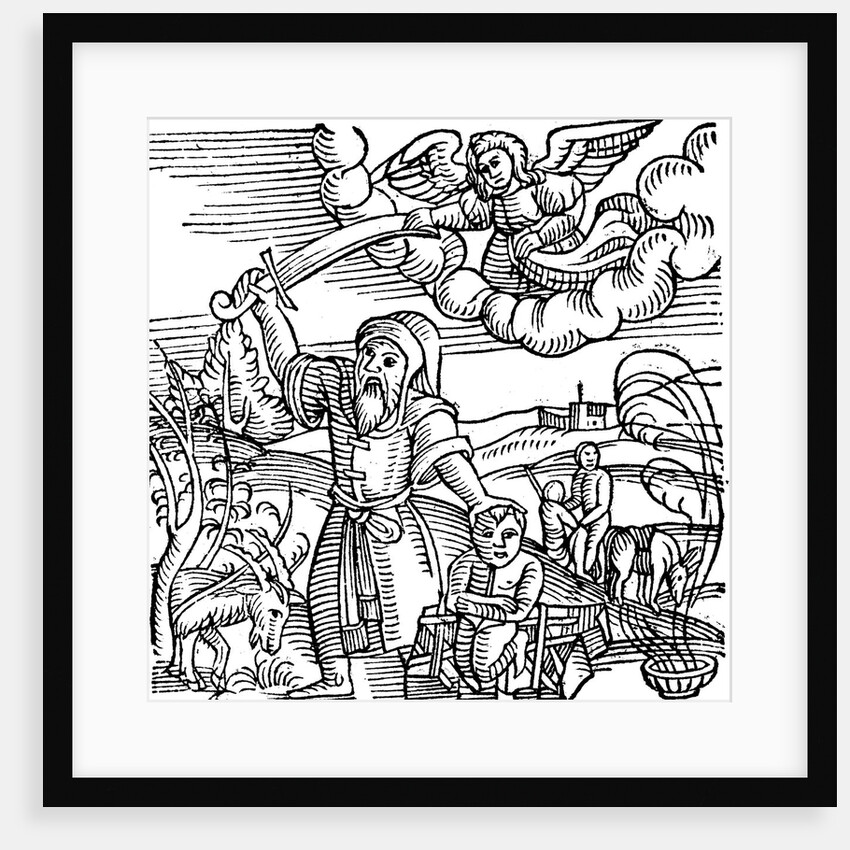 Isaac saved from sacrifice by Anonymous