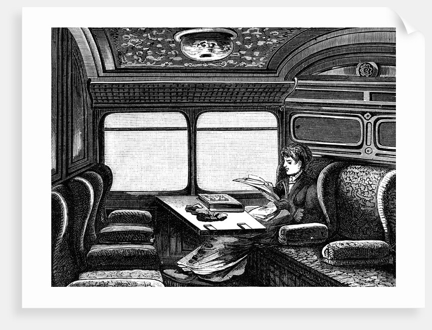 Woman passenger on Orient Express by Anonymous