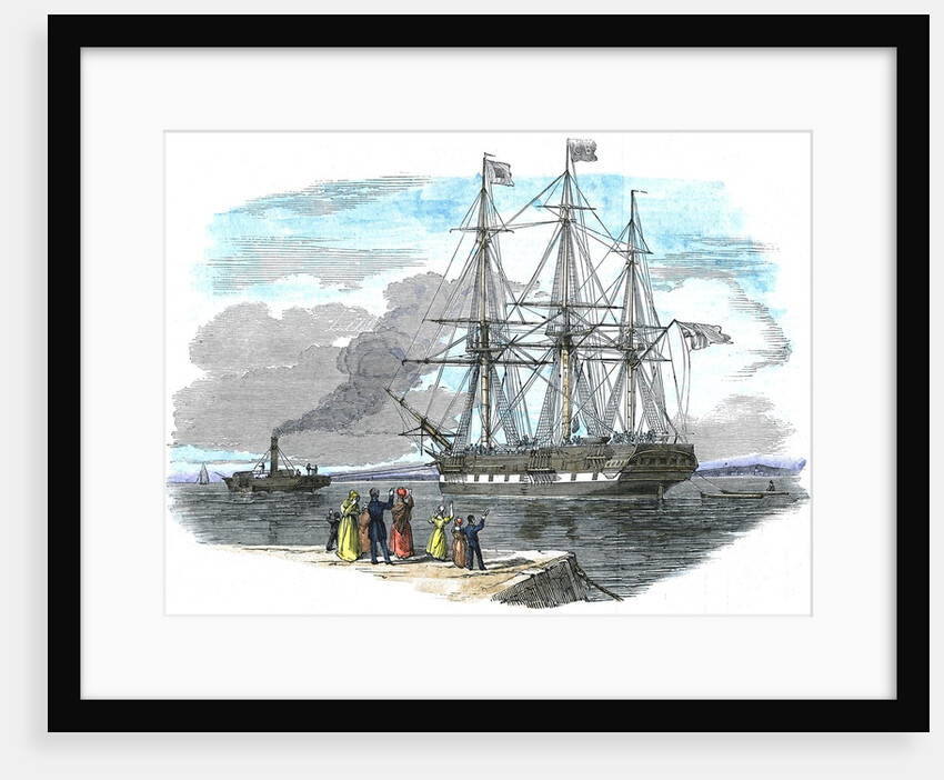 British emigrant ship leaving for Australia by Anonymous