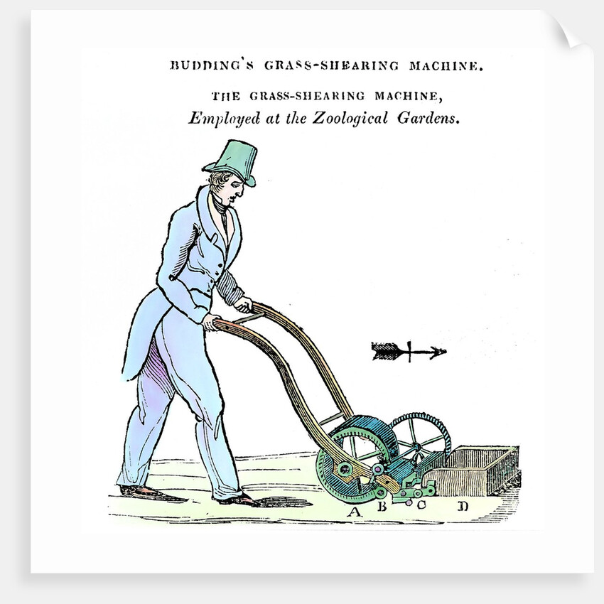 Budding's Grass-shearing Machine by Anonymous