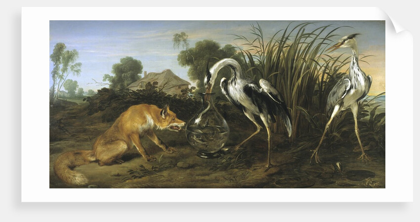 Fable of the Fox and the Heron by Frans Snyders