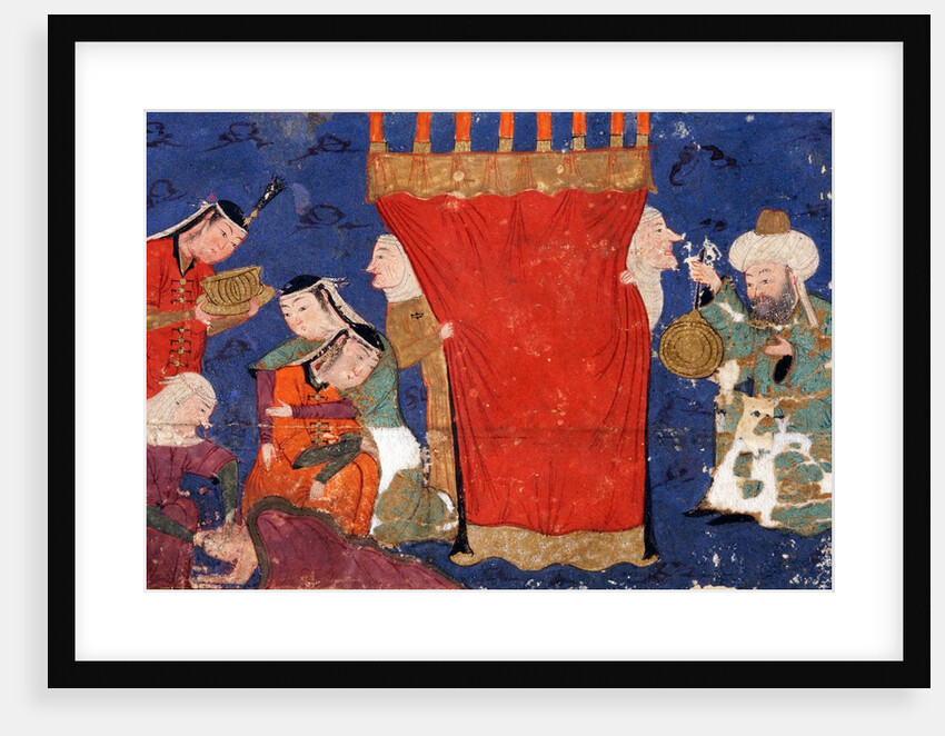 Miniature of "The Birth of Alexander the Great" by Anonymous