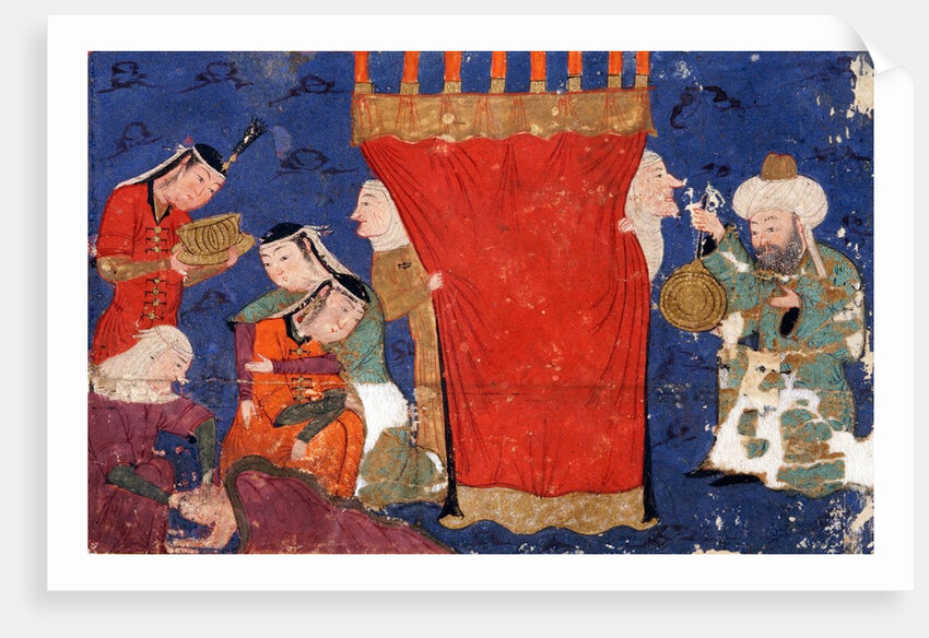 Miniature of "The Birth of Alexander the Great" by Anonymous