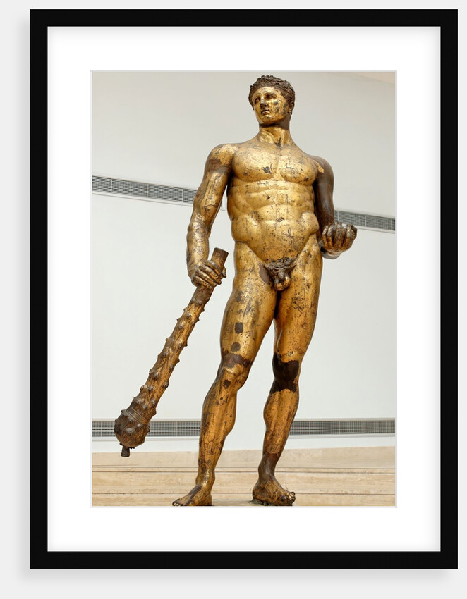 Bronze statue of Hercules by Anonymous