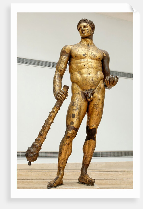Bronze statue of Hercules by Anonymous