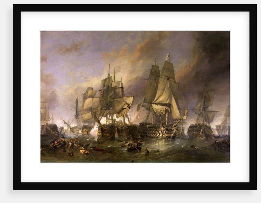 The Battle of Trafalgar by William Clarkson Stanfield