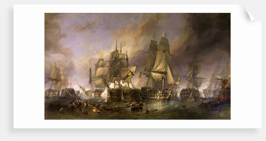 The Battle of Trafalgar by William Clarkson Stanfield