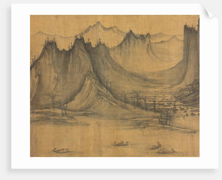 Detail of Fishermen's Evening Song by Xu Daoning