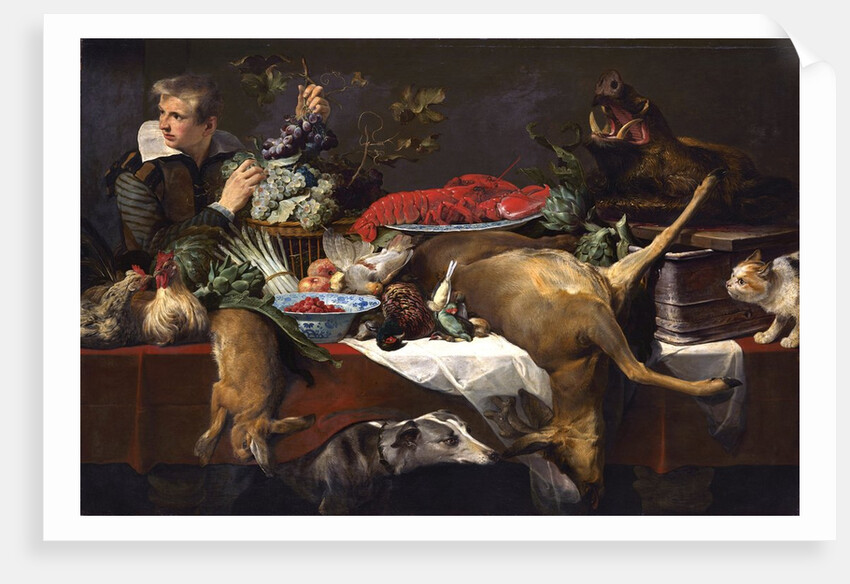 Pantry Scene with Servant by Frans Snyders