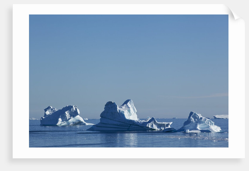 Icebergs in Disko Bay in Greenland by Anonymous