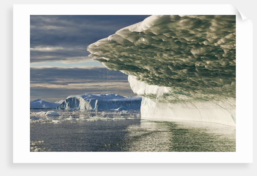 Iceberg melting in Disko Bay in Greenland by Anonymous