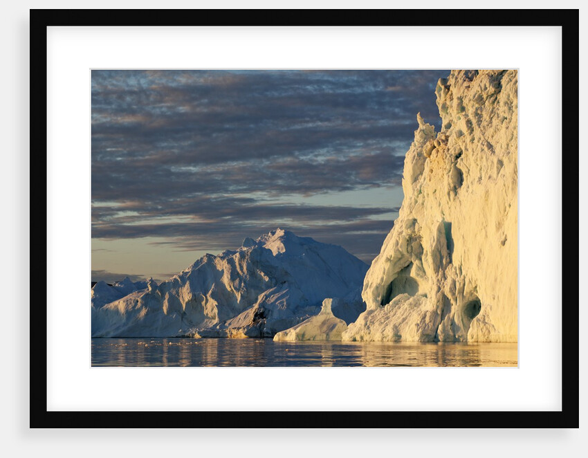 Icebergs in Disko Bay in Greenland by Anonymous