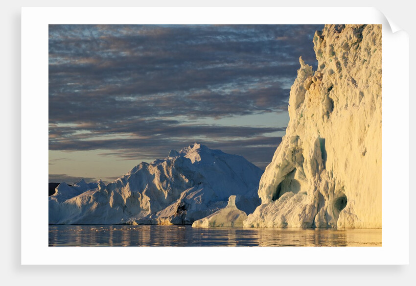 Icebergs in Disko Bay in Greenland by Anonymous