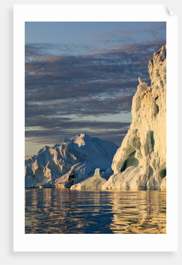 Icebergs in Disko Bay in Greenland by Anonymous