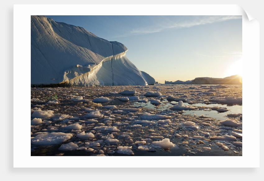 Icebergs in Disko Bay in Greenland by Anonymous