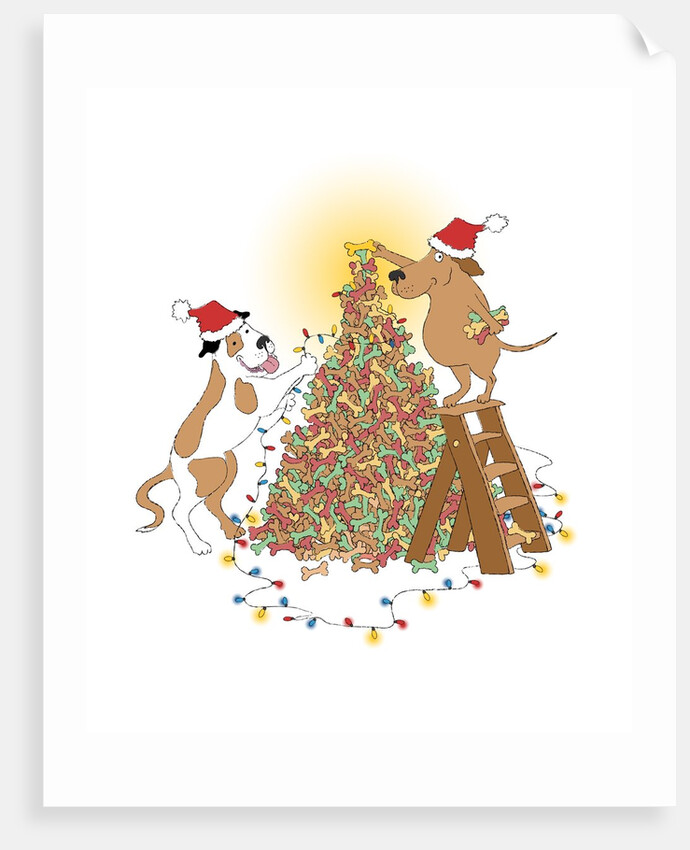 Dogs with a Bone Tree by Anonymous