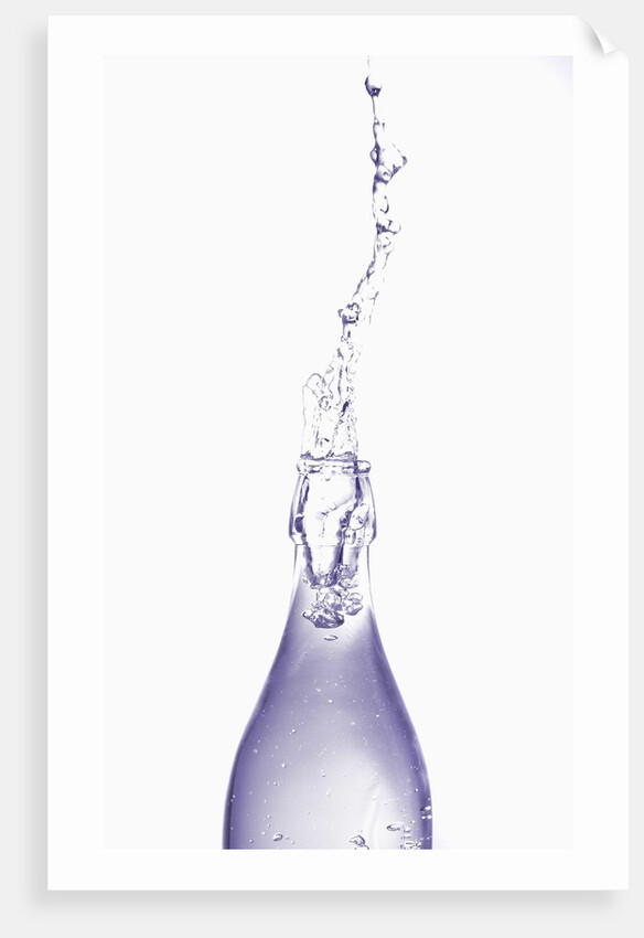 Liquid pouring out of water bottle by Anonymous