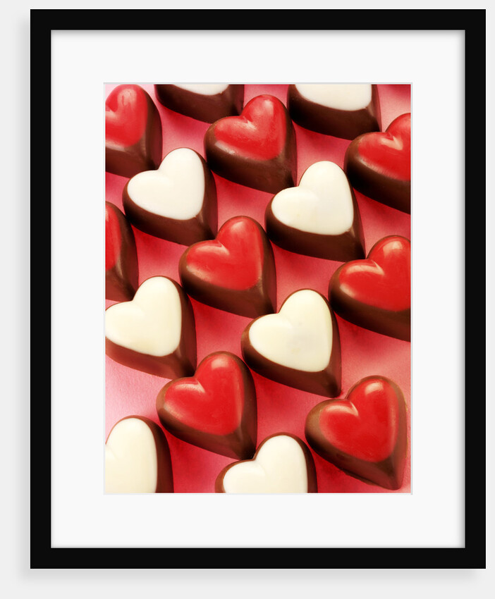 Heart-shaped chocolates by Anonymous