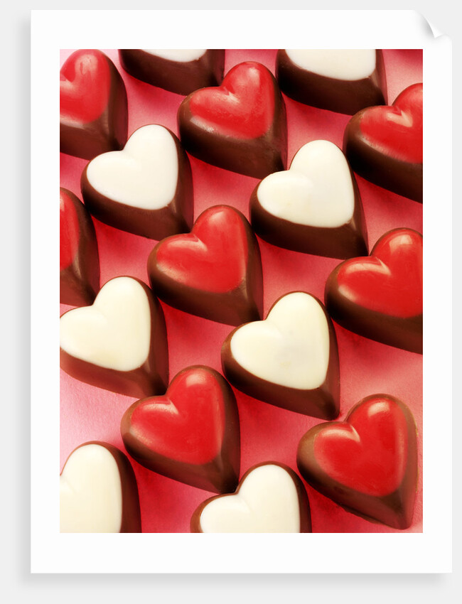 Heart-shaped chocolates by Anonymous