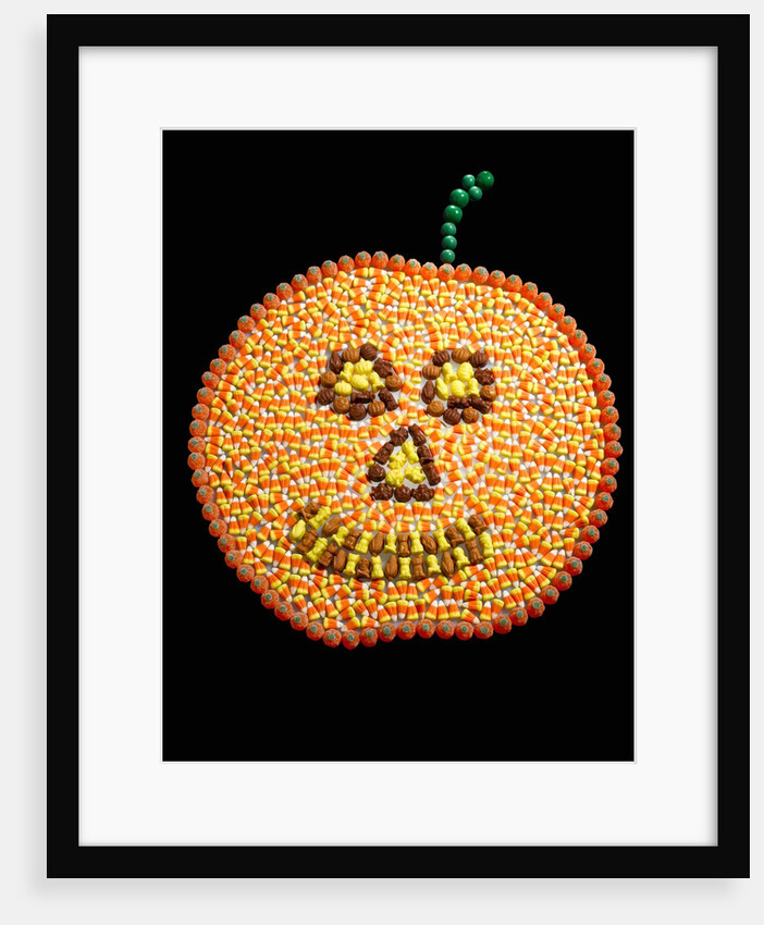 A Jack o'Lantern Made From Candy by Anonymous